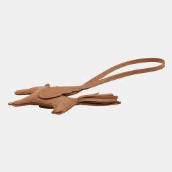 Pre Owned دلاية حقيبة هيرمس روديو بيغاسوس جلد خروف ذهبي مقاس صغير جدًا