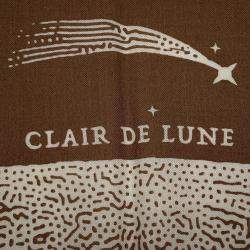 Pre Owned Hermes Giant Square Claire De Lune Size 140 Camel/White Cashmere70% Silk30%