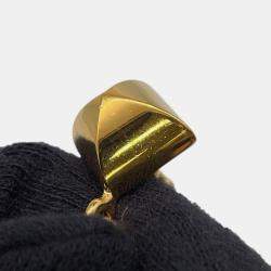 Pre Owned Hermes Belt Jaune Poussin/White Swift Leather Epsom Metal Size 70