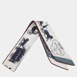 Pre Owned Hermes Paris On Wheels: The Jules Craie / Bag / Ardoise Silk 100%