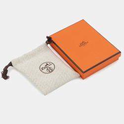 Pre Owned Hermes Mini Mayon Necklace Size Pm Claim Lacquer Metal