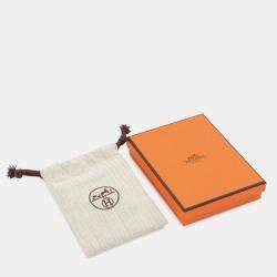 Pre Owned Hermes Mini Mayon Necklace Size Pm Claim Lacquer Metal