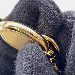 Pre Owned Hermes Mini Mayon Necklace Size Pm Claim Lacquer Metal