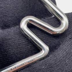 Pre Owned Hermes Cheval Key Ring Silver Metal