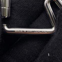 Pre Owned Hermes Cheval Key Ring Silver Metal