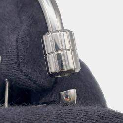 Pre Owned Hermes Cheval Key Ring Silver Metal