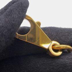 Pre Owned Hermes Shoulder Strap Sangle Flipper Ball Blue/Brown Canvas Swift Leather