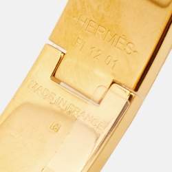 Pre Owned إسورة هيرميس كليك أتش بريدرس دي غالا بايادير مطلية بالمينا والمطلي بالذهب