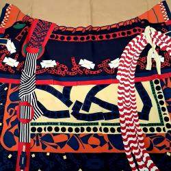 Pre Owned وشاح هيرمس حرير متعدد الألوان