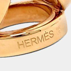 Pre Owned خاتم وشاح هيرمس معدني