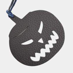 Pre Owned Hermes Leather Black Petit H Petit Hache Bag Charm