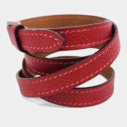 Pre Owned Hermes Leather Strap Bracelet