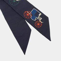 Pre Owned Hermes Silk Maxi Twilly Slim