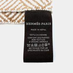 Pre Owned Hermes Brown Cashmere Muffler
