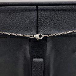 Pre Owned Hermes Pop H Silver Plated Mini Necklace