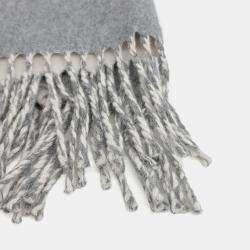 Pre Owned Hermes Grey Cashmere Shawl and Muffler