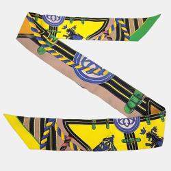 Pre Owned وشاح هيرمس تويللي حرير متعدد الألوان