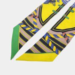 Pre Owned وشاح هيرمس تويللي حرير متعدد الألوان