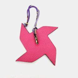 مملوكة مسبقًا Hermes Petit H Petit Hache Pink Pink Bag Charm