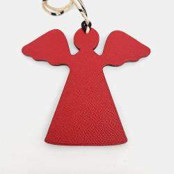 مملوكة مسبقًا Hermes Petit H Petit Hache Red Leather Bag Charm