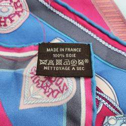 Pre Owned Hermes Petite Multicolor Silk Scarf
