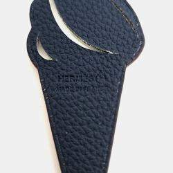 Pre Owned Hermes Petit H Petit Hache White Leather Bag Charm