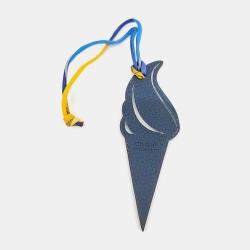 Pre Owned Hermes Petit H Petit Hache White Leather Bag Charm