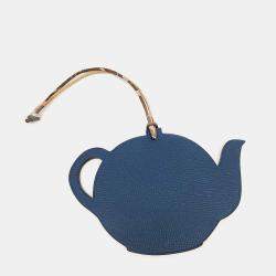 Pre Owned Hermes Petit H Petit Hache Brown Leather Bag Charm