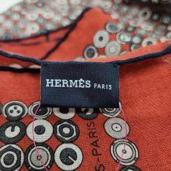 Pre Owned Hermes Brown Cashmere, Silk Scarf
