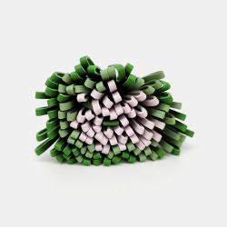 Pre Owned Hermes Carmen Green Leather Tassel Keyring