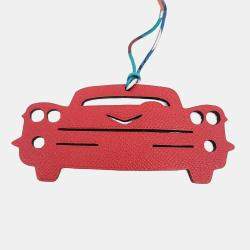 Pre Owned حلية حقيبة سيارة جلد أحمر هيرمس بيتيت أتش بيتيت هاش