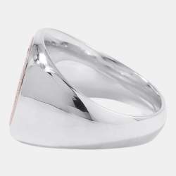 مملوكة مسبقًا Hermes Exlibris Chevalier Ring Size 55 Sv925 K18Pg