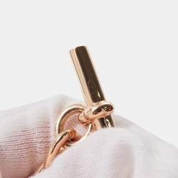 Pre Owned Hermes Chaine D'Ancre 19 Frames Size Pm 18K Pink Gold Bracelet 