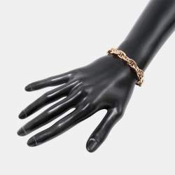 Pre Owned Hermes Chaine D'Ancre 19 Frames Size Pm 18K Pink Gold Bracelet 