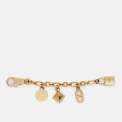 Pre Owned Hermes Olga Gold Tone Bag Charm