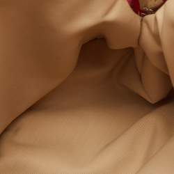 Pre Owned Hermes Bolide Mini Hibiscus Canvas Travel Cosmetic Pouch