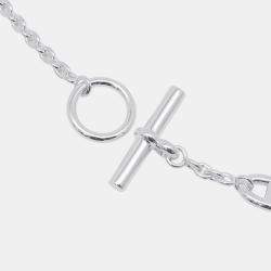 Pre Owned قلادة هيرمس شين دانكر فاراندول طويلة الحجم 160 فضة 925