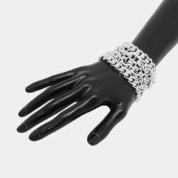 مملوكة مسبقًا Hermes Chaine D'Ancre Multi Chain Bracelet Size 17 Sv925