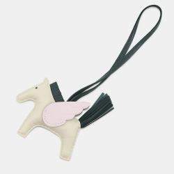 Pre Owned هرميس روديو بيغاسوس كراي / روز ساكورا / فيرت شيبلي جلد الحمل