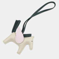 Pre Owned هرميس روديو بيغاسوس كراي / روز ساكورا / فيرت شيبلي جلد الحمل