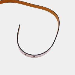 Pre Owned Hermes Belt Pop H 15 Size 70 Mauve Pale/Chai Epsom