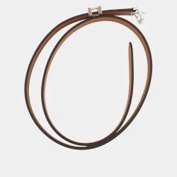 Pre Owned Hermes Belt Pop H 15 Size 70 Mauve Pale/Chai Epsom