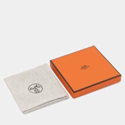 مملوكة مسبقًا قلادة هيرمس كلوش يت طويلة جلد فوج بارينيا فوج