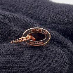 مملوكة مسبقًا قلادة هيرمس بوب آش حجم صغير ميتال لاكر مرونغ راسي