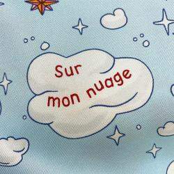 مملوكة مسبقًا Hermes Carre My Cloud Size 90 Blue Gacier/Grease/Multicolor Silk100%