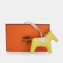 Pre Owned دلاية حقيبة هيرمس روديو ميلو جلد خروف وسط