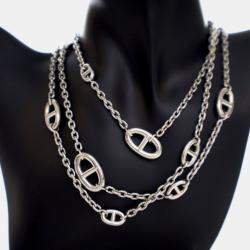 مملوكة مسبقًا قلادة هيرمس فاراندول فضة إسترليني 120