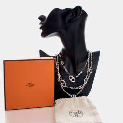 مملوكة مسبقًا قلادة هيرمس فاراندول فضة إسترليني 120