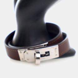 مملوكة مسبقًا سوار هيرمس ميني كيلي دبل تور جلد العجل