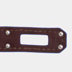 مملوكة مسبقًا سوار هيرمس ميني كيلي دبل تور جلد العجل